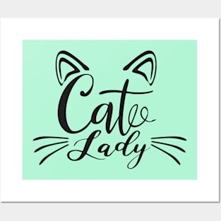 Cats Lady Posters and Art